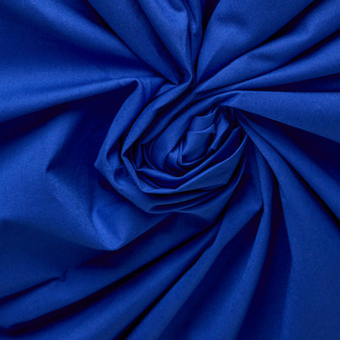 Atelier Brunette Cotton Poplin Fabric Hypnotik Blue