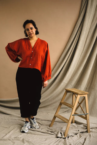 Birgitta Helmersson Zero Waste Cropped Shirt PDF Sewing Pattern