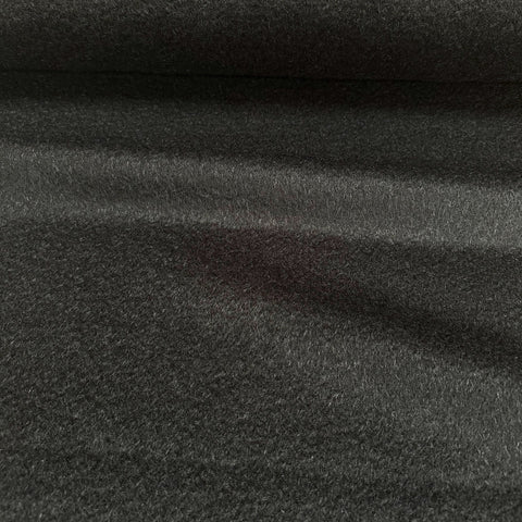 Deadstock Ex Max Mara Wool Cashmere Mix Coating Fabric Black