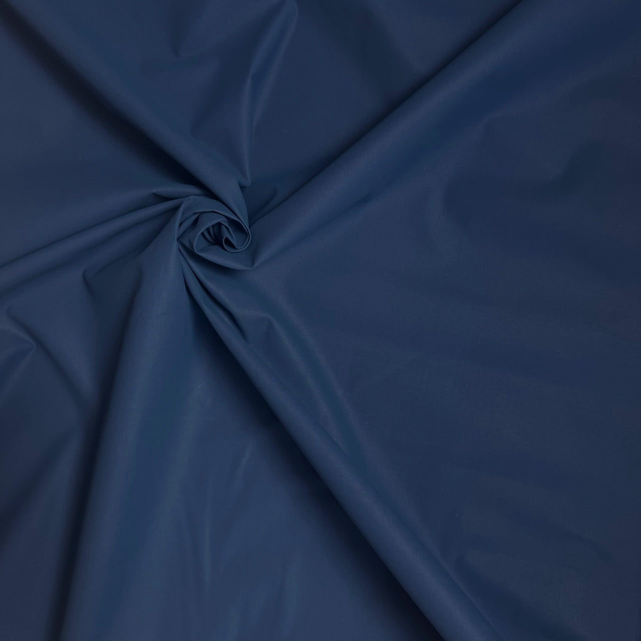 Deadstock Ex Paul Smith Coated Cotton Poplin Fabric in Blue