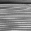 Deadstock Horizontal Striped Cotton Canvas Fabric Black Chambray