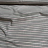 Deadstock Horizontal Striped Cotton Canvas Fabric Brown Chambray