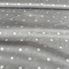 Hokko Metallic Polka Dot Cotton Voile Fabric Lt Grey