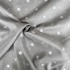 Hokko Metallic Polka Dot Cotton Voile Fabric Lt Grey