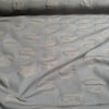 Hokkoh Textured Circles Cotton Linen Fabric in Mid Grey