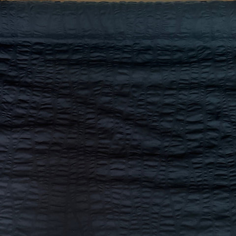 Hokkoh Textured Wavy Lines Cotton Fabric Blac