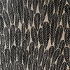 Kokka Bookhou Bloom Leaf Cotton Linen canvas Fabric Black Natural