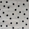 Kokka Polka Dot Cotton Linen Fabric in Black on Cream