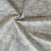 Kokka Sketched Flowers Cotton Lawn Fabrics Cream