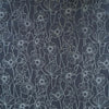 Kokka Sketched Poppy Cotton Lawn Fabric Navy