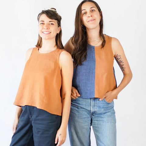 Matchy Matchy Sewing Club Peplum Split Tank Sewing Pattern