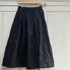 Merchant and Mills Mathilde Skirt Sewing Pattern in Hokkoh Textured Floral Cotton Fabric in Black