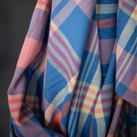 Merchant and Mills Acrobat Check Cotton Linen Luminaire Fabric