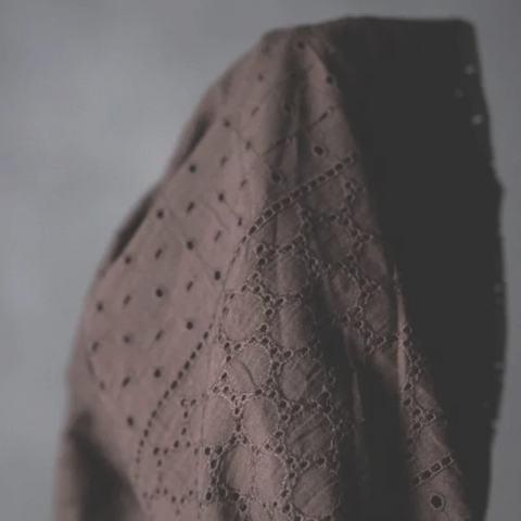 Merchant and Mills Eyelet Indian Cotton Fabric Burrow