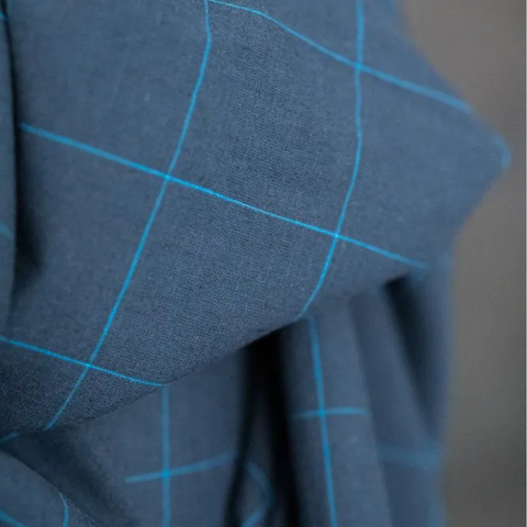 Merchant and Mills Rock-A-Nore Check Cotton Linen Luminaire Fabric