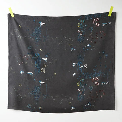 Nani Iro Pal Light Linen Fabric Dark Grey