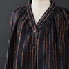 Nani Iro Saaaa Saaa Organic Cotton Double Gauze Fabric Brown on Black