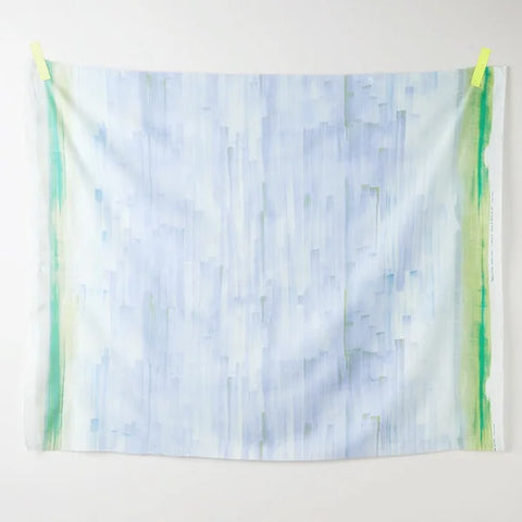 Nani Iro Touch a Chord Cotton Silk Fabric Lt Blue