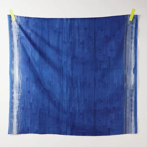 Nani Iro Touch a Chord Organic Cotton Double Gauze Fabric Blue