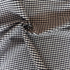 Organic Cotton Woven Gingham Fabric in Black and White