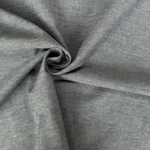 Robert Kaufman Chambray Union Fabric Speckled Indigo