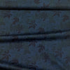 Sevenberry Falling Leaves Cotton Broadcloth Fabric Blue