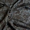 Sevenberry Falling Leaves Cotton Broadcloth Fabric Brown on Grey