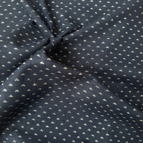 Sevenberry Rustic Indigo Cotton Fabric Triangles
