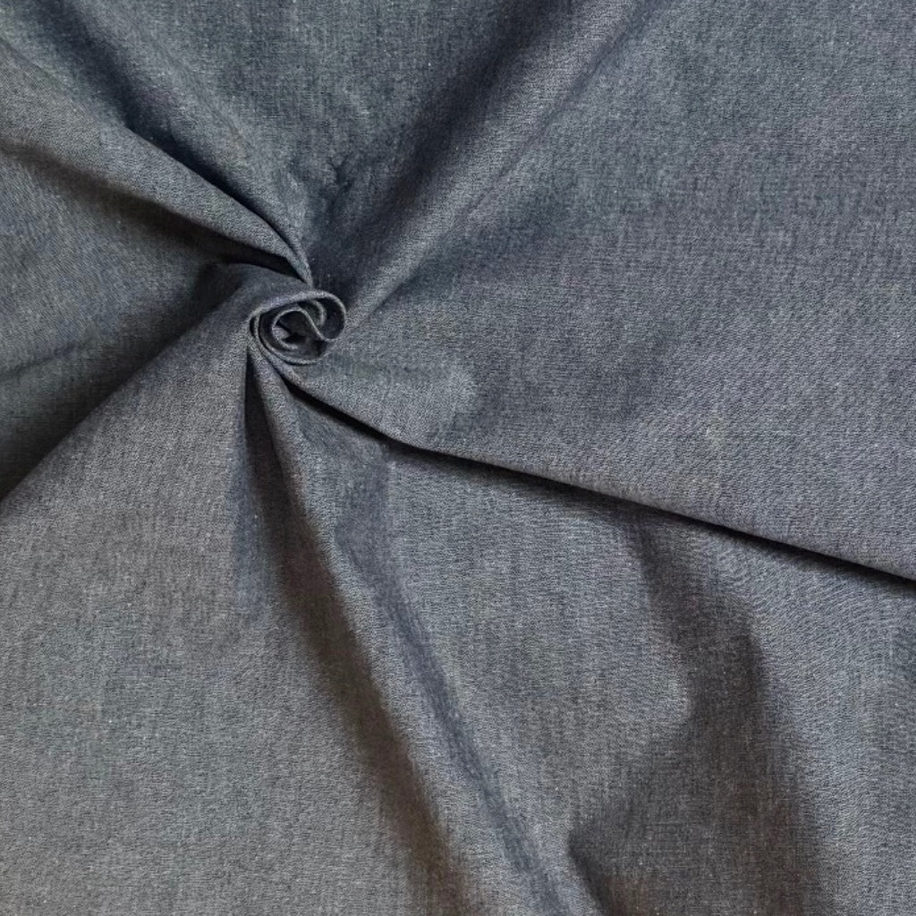 Sevenberry Yarn Dyed Cotton Poplin Fabric Blue