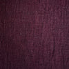 Close up of Tessuti Dashing Washed Linen Cotton Fabric Burgundy
