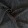 Tessuti Dashing Washed Linen Cotton Fabric in Black