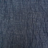 Tessuti Dashing Washed Linen Cotton Fabric in Navy