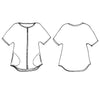 Tessuti Fabrics Cora Top Sewing Pattern Illustration