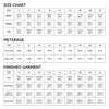Tessuti Fabrics Cora Top Sewing Pattern Size Chart