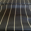 Tessuti Ravello Striped Linen Fabric in Black