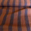 NAPOLI STRIPE WASHED LINEN FABRIC • Orange & Plum