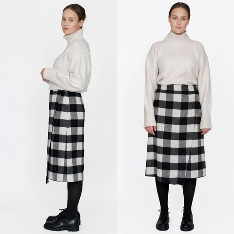 The Assembly Line Asymmetric Midi Skirt Sewing Pattern