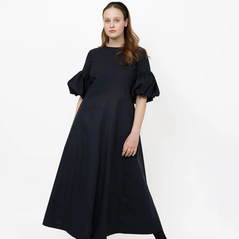 The Assembly Line Balloon Sleeve Midi Dress Sewing Pattern