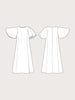 The Assembly Line Flutter Sleeve Dress Sewing Pattern Illustration
