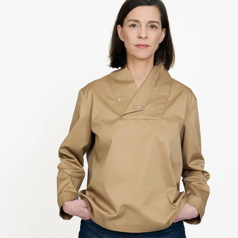 The Assembly Line Wrap Collar Shirt Sewing Pattern