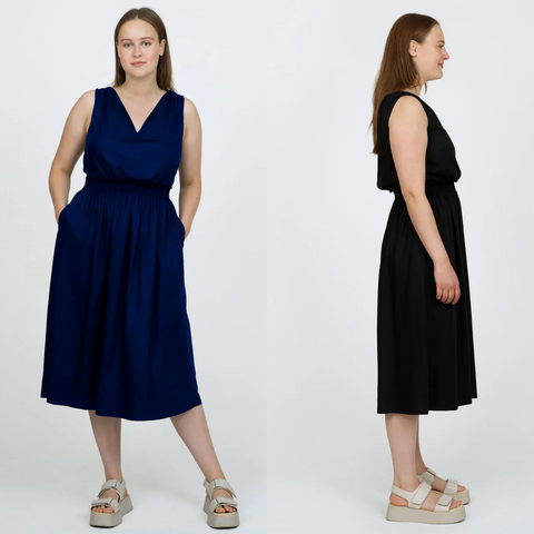 The Assembly Line Shirred Dress Sewing Pattern