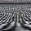 100% Organic Cotton Small Check Gingham Black