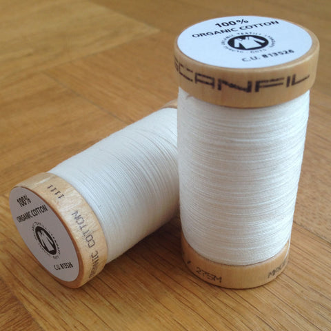SCANFIL • Organic Cotton Thread • Cream (100 Metres)