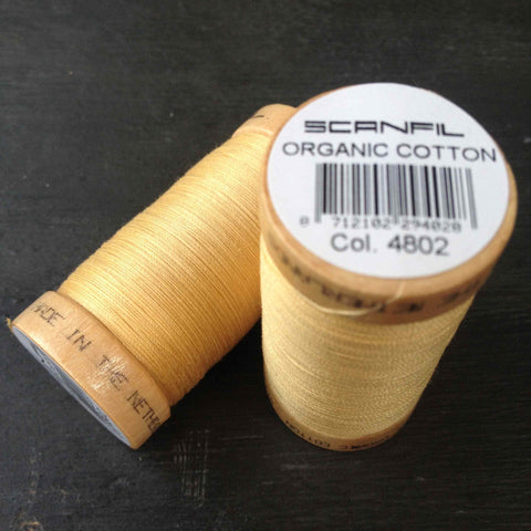 100% Organic Cotton Thread Light Gold