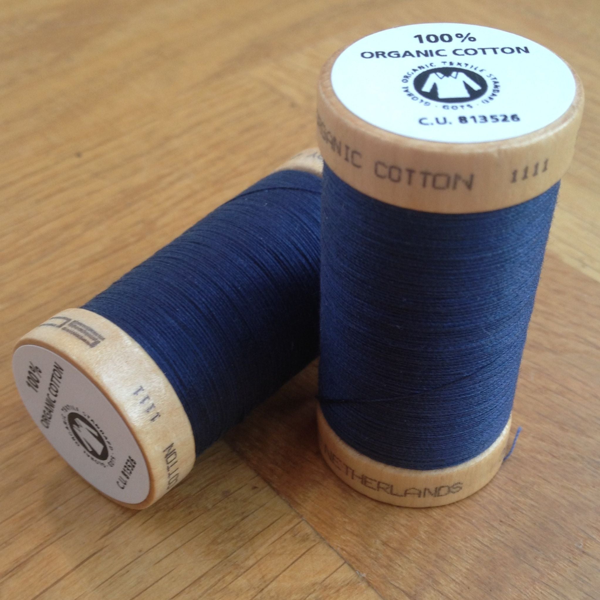 SCANFIL • Organic Cotton Thread • Navy (100 Metres)