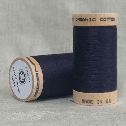 Scanfil Organic Cotton Sewing Thread Dark Navy