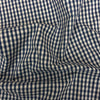 100% Organic Cotton Small Woven Gingham Check Navy
