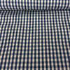 ORGANIC COTTON SMALL CHECK GINGHAM • Navy