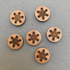 Arrow Mountain Big Asterisk Bamboo Buttons