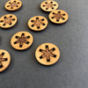 Arrow Mountain Big Asterisk Bamboo Buttons